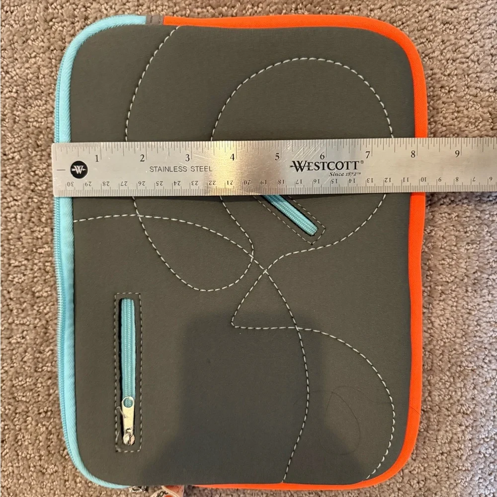Stylish Gray and Orange Tablet Sleeve
